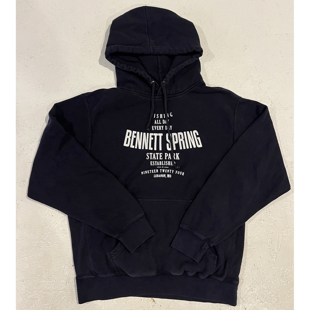 Vintage MV Sport Pro Weave Bennett Spring Sweatshirt Hoodie Fishing Mens Medium